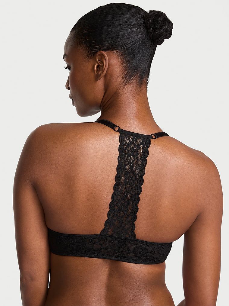 Victoria's Secret Biustonosz push-up zapinany z przodu z koronką z tyłu Sexy Tee