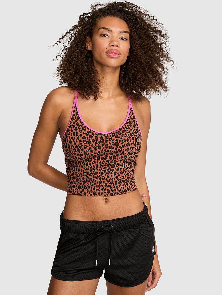 Top z wbudowanym biustonoszem racerback All-Day Cotton