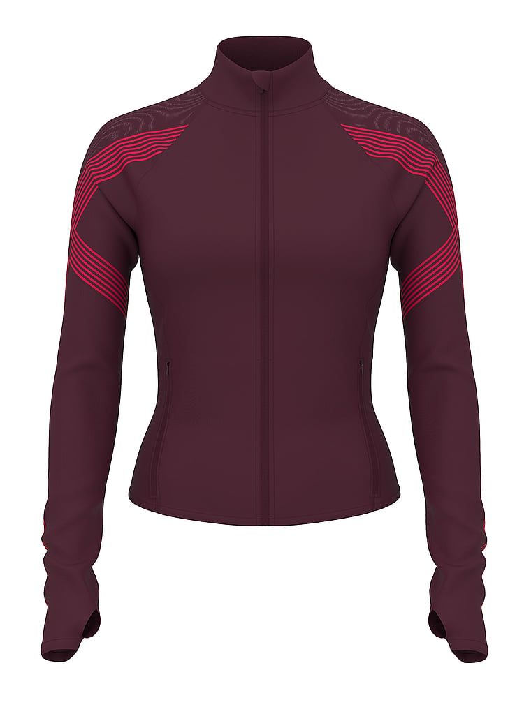Bluza sportowa z siateczkami i z suwakiem VSX Elevate Redefined Contours. Produkt ma kolor purpurowy i pochodzi z kolekcji VSX. 