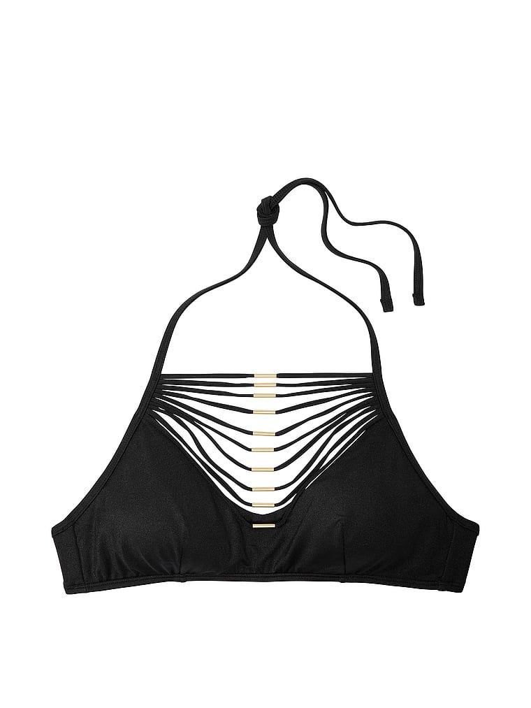 Góra od bikini VS Archives Strappy. Produkt ma kolor czarny i pochodzi z kolekcji Victoria's Secret Swim. 
