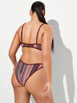 Victoria's Secret Swim Dół od bikini Shimmer Stripe Brazilian