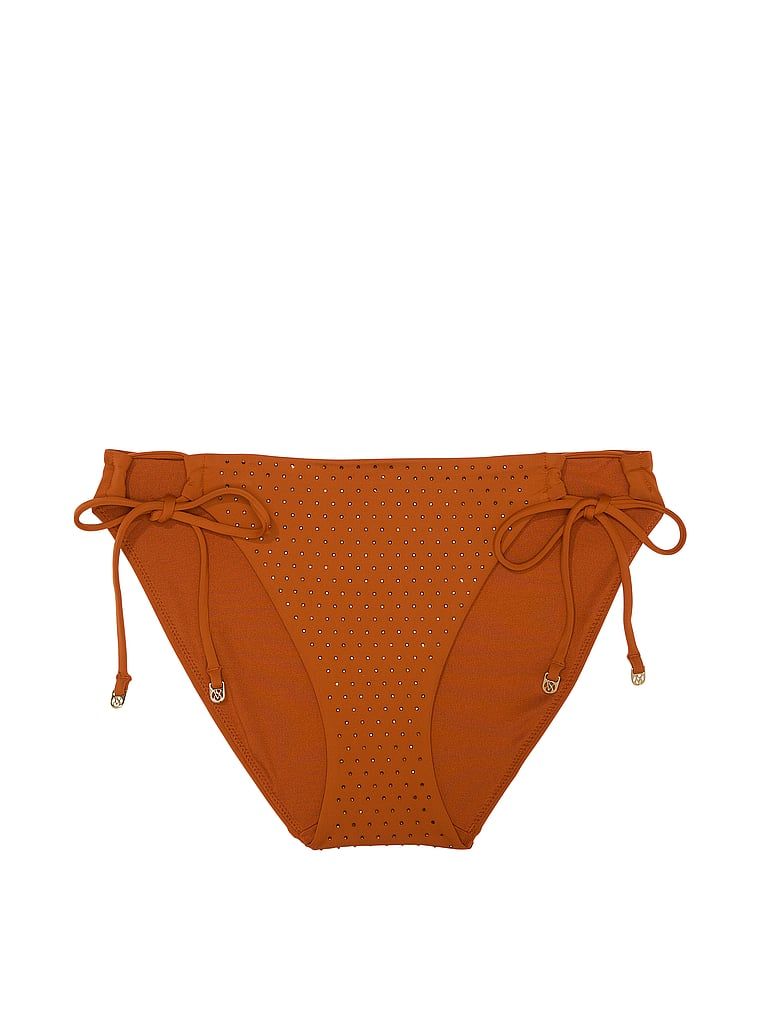 Dół od bikini Essential Diamante. Produkt ma kolor brązowy i pochodzi z kolekcji Victoria's Secret Swim. 