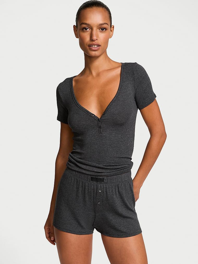 Victoria's Secret Zestaw z modalu do spania - t-shirt i szorty