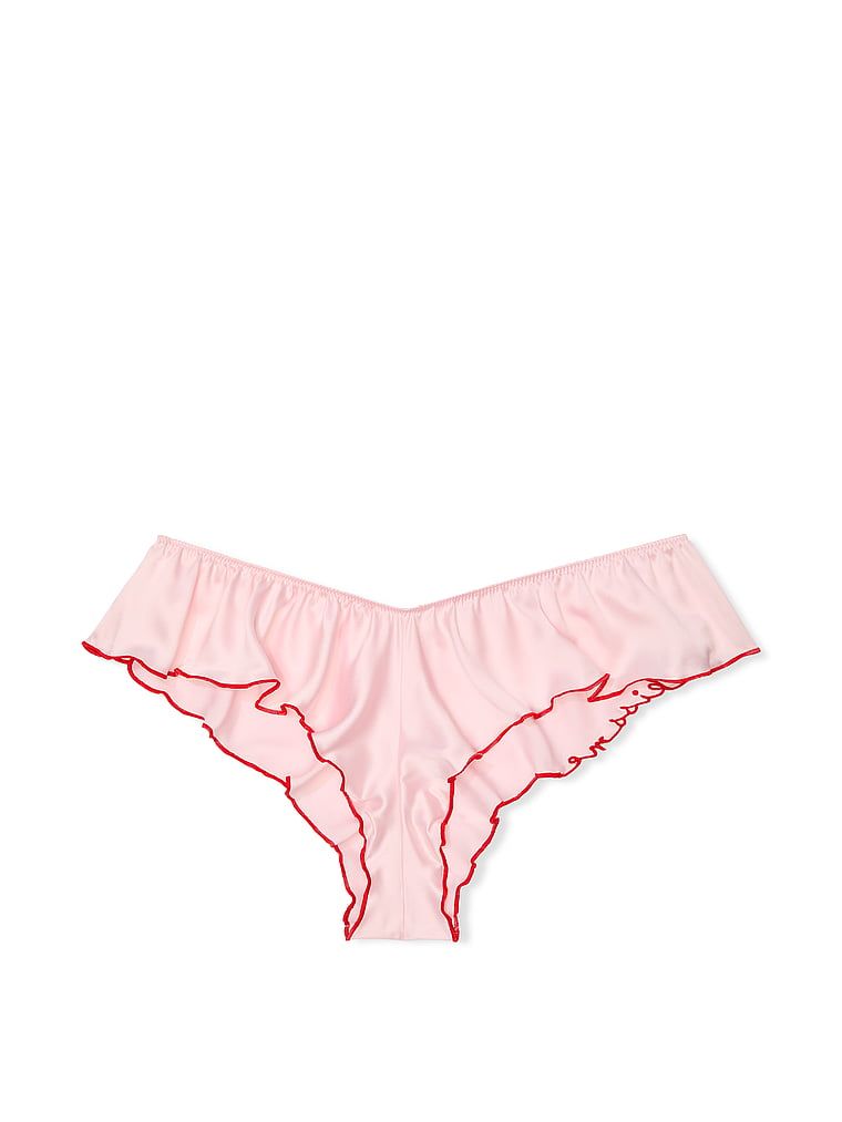 Majtki z falbankami Satin Flutter Cheeky. Produkt ma kolor różowy i pochodzi z kolekcji Very Sexy. 