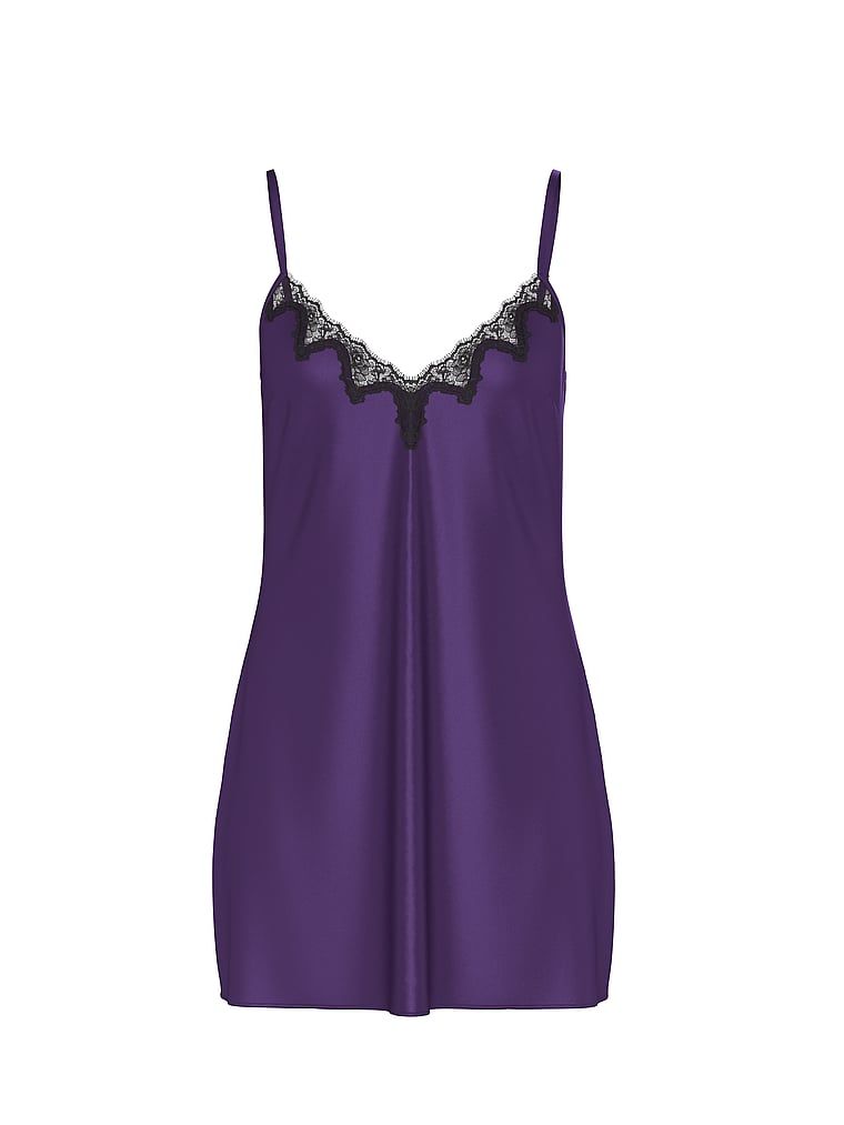 Victoria's Secret Koszulka nocna satynowa Satin and Rose Slip