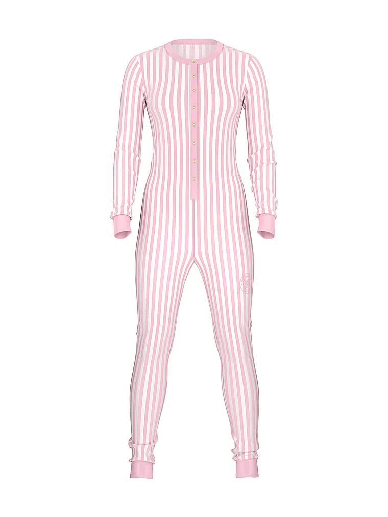 Kombinezon do spania bawełniany. Produkt jest wzorzysty i pochodzi z kolekcji Victoria's Secret. 
