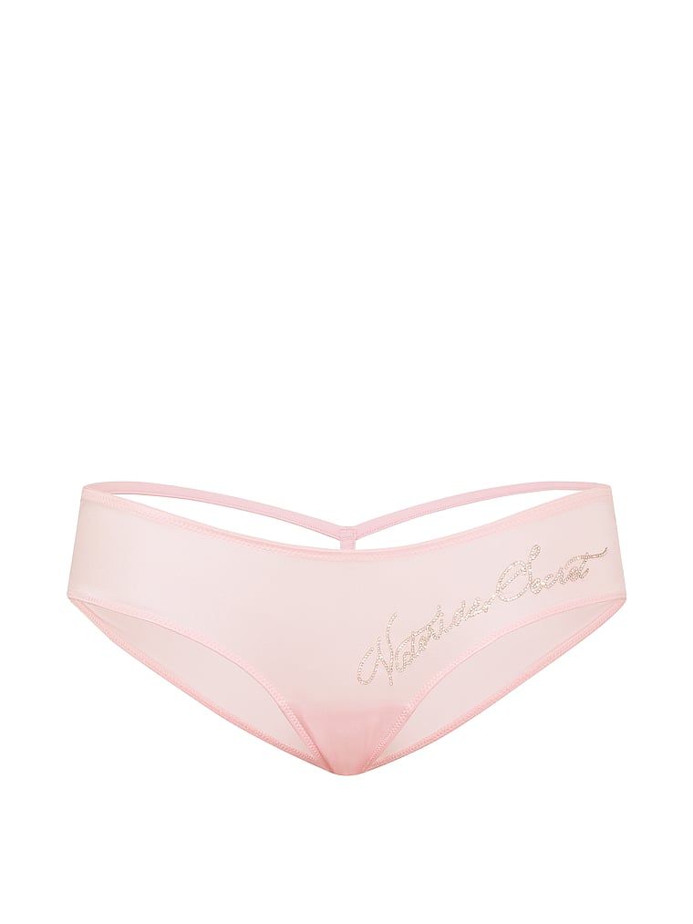 Majtki z wyjątkowym tyłem i napisem Shine Script Cheeky. Produkt ma kolor różowy i pochodzi z kolekcji Very Sexy. 