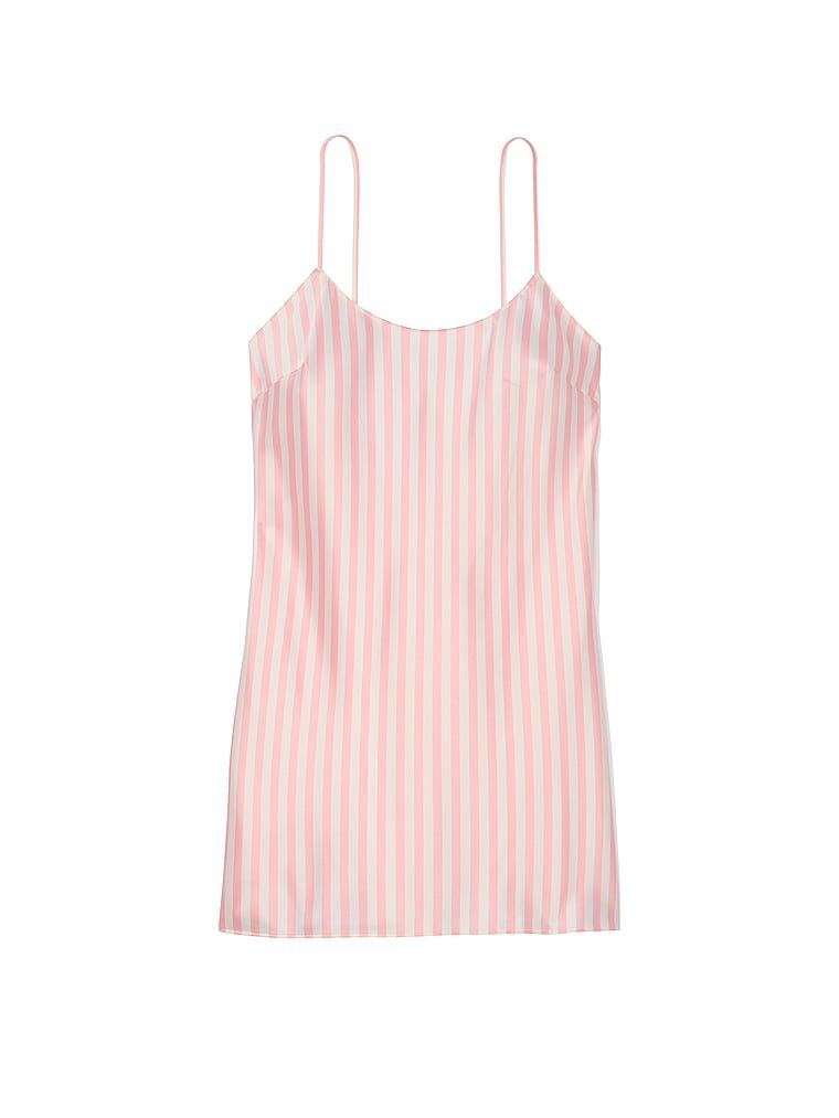 Koszulka nocna satynowa Heritage Stripe Slip. Produkt ma kolor pasek i pochodzi z kolekcji Victoria's Secret. 