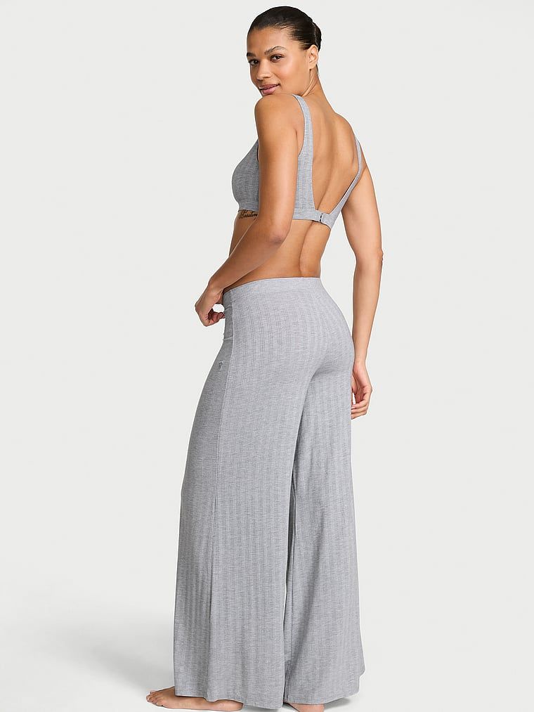 Spodnie z modalu do spania SoSoft Ultra-Fine. Produkt ma kolor szary i pochodzi z kolekcji Victoria's Secret. 