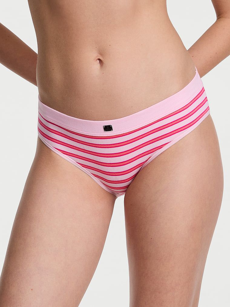Majtki bawełniane prążkowane z logo Hardware Hiphugger. Produkt ma wzór w paski i pochodzi z kolekcji Cotton. 