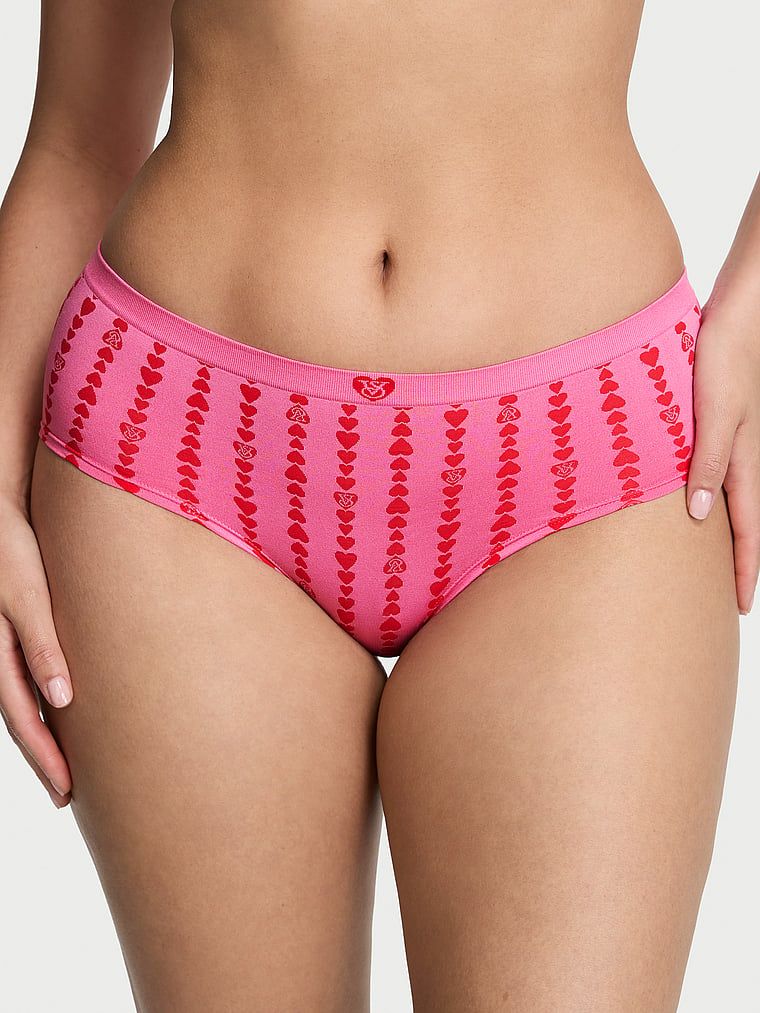Majtki Seamless Heart Stripe Hiphugger. Produkt jest wzorzysty i pochodzi z kolekcji Seamless. 