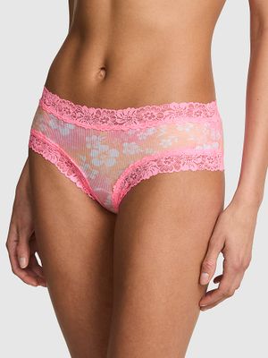 Majtki cheeky z koronkowym wykończeniem PINK Wink