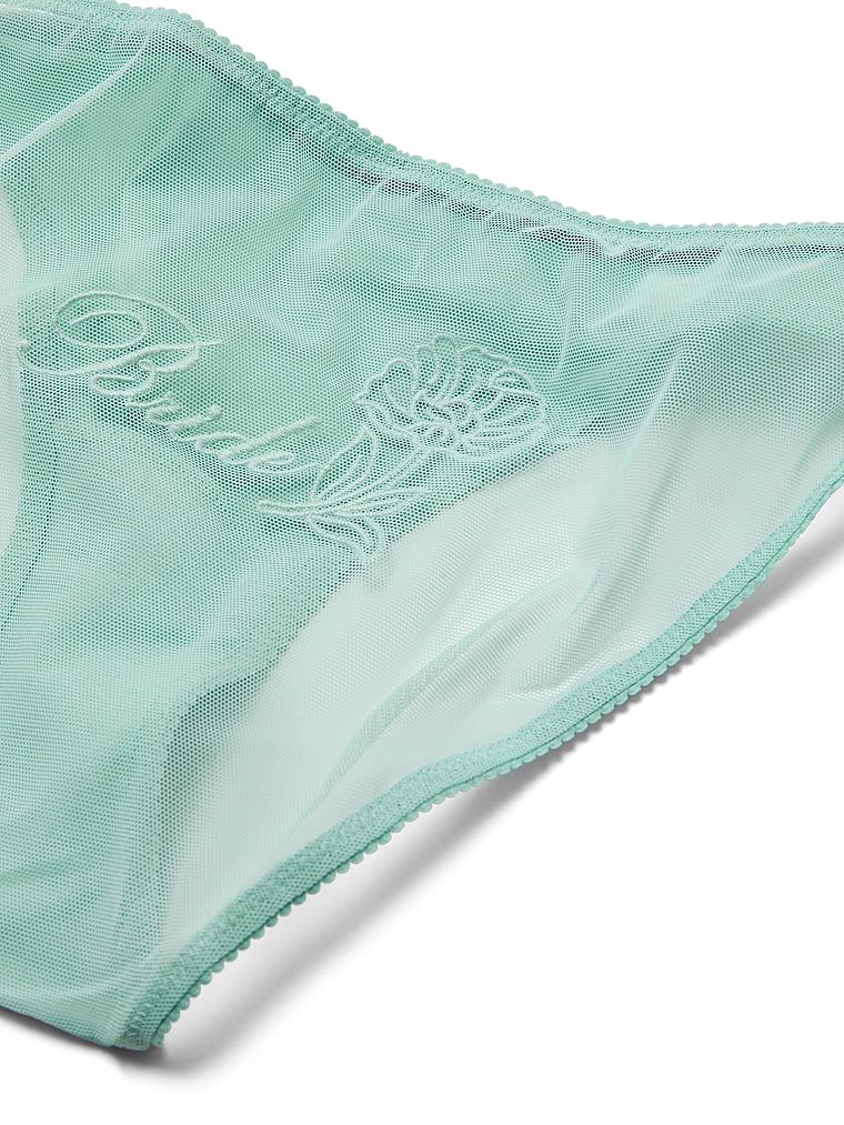 Majtki dla panny młodej Bride Bikini. Produkt ma kolor niebieski i pochodzi z kolekcji Dream Angels. 