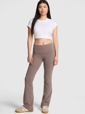 PINK Bawełniane legginsy z rozszerzanymi nogawkami