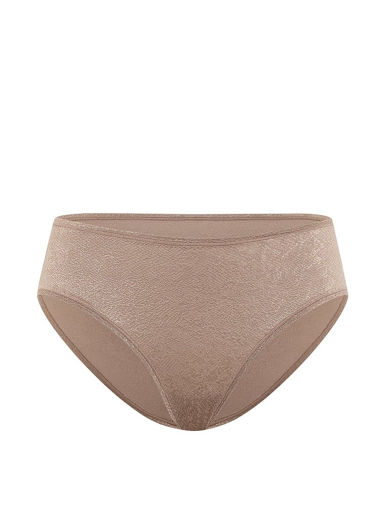 Majtki ze średnim stanem No-Show Bikini. Produkt ma kolor brązowy i pochodzi z kolekcji No-Show. 