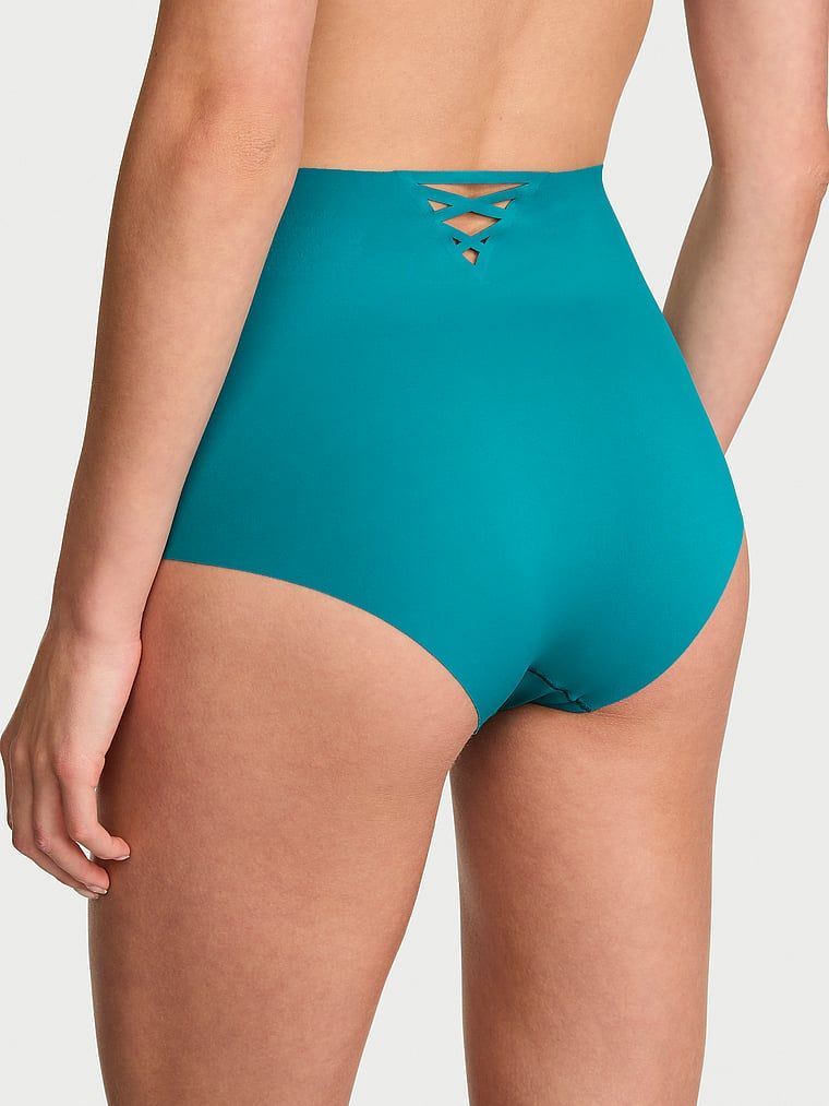 No-Show Majtki bezszwowe figi z paseczkami z tyłu No-Show Strappy