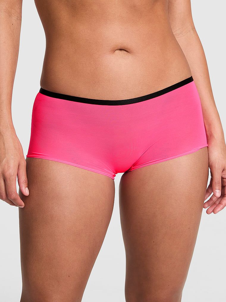 Majtki boyshort z siateczki