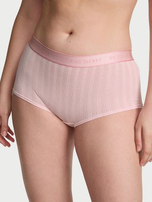 Cotton Majtki szorty z modalu Ultra-Fine Logo Boyshort