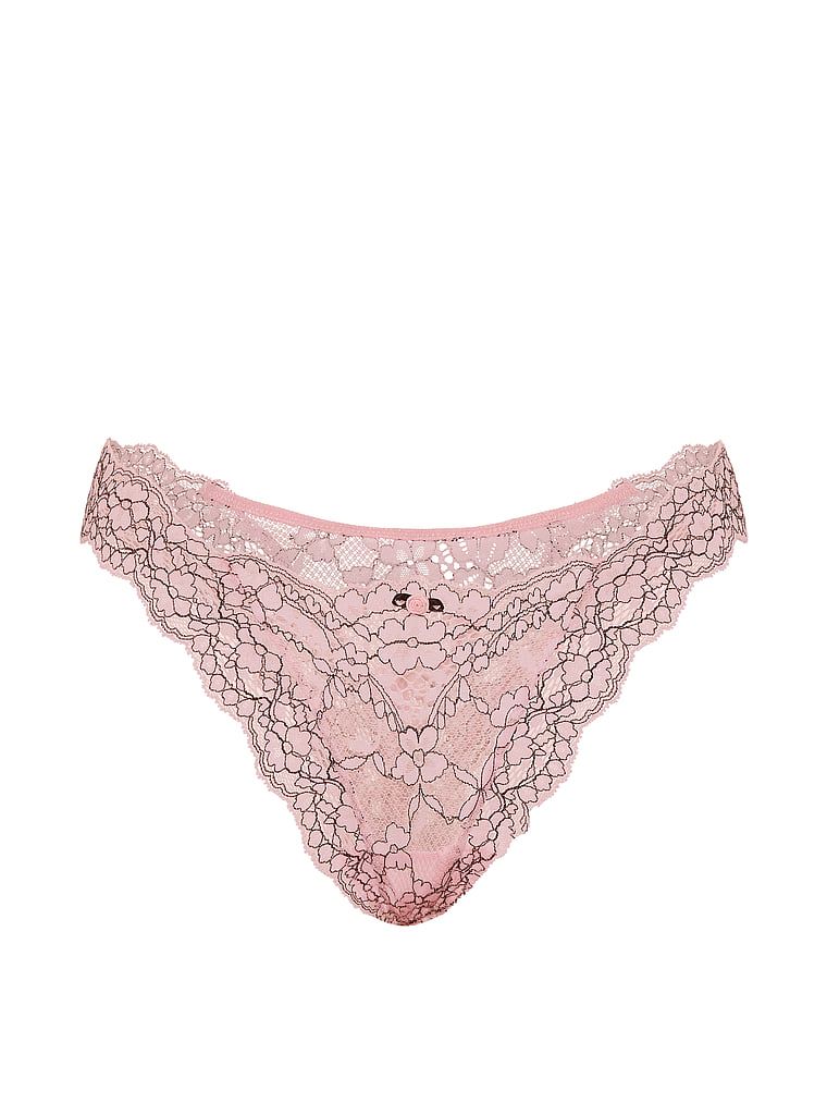 Majtki koronkowe brazyliany Brazilian. Produkt ma kolor wielokolorowy i pochodzi z kolekcji Dream Angels. 