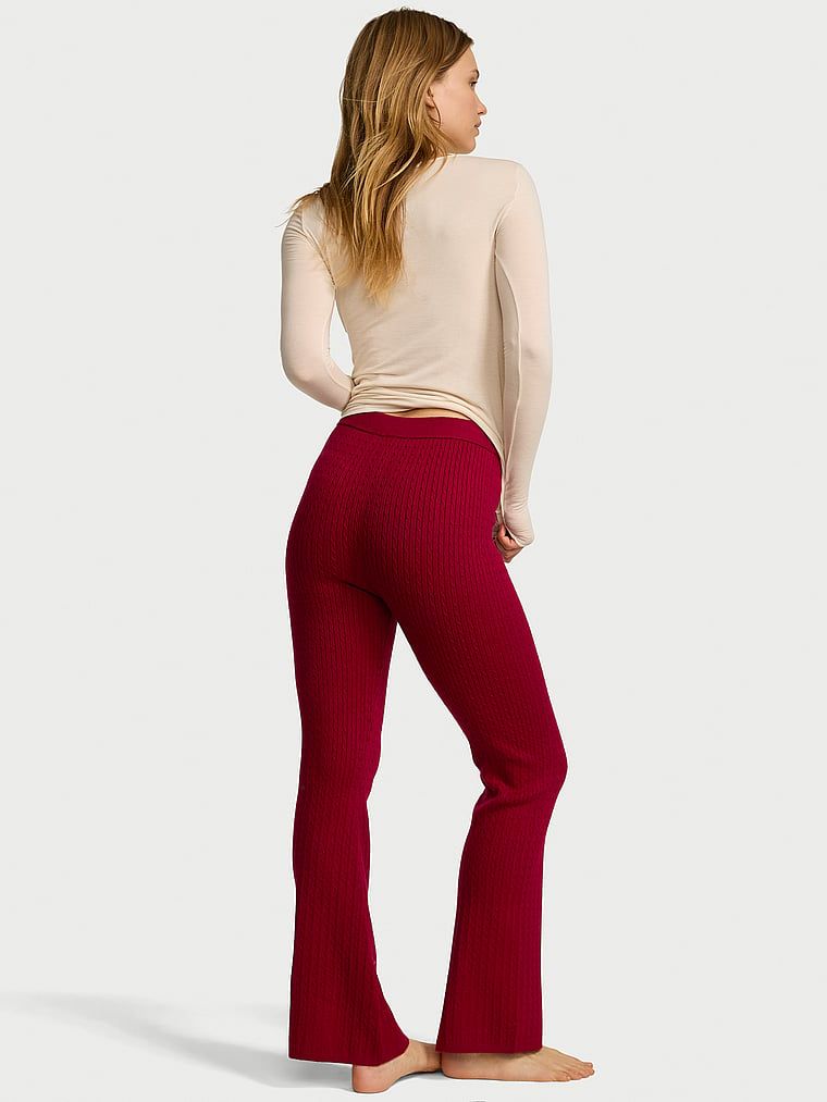 Spodnie z dzianiny Luxe Cable-Knit