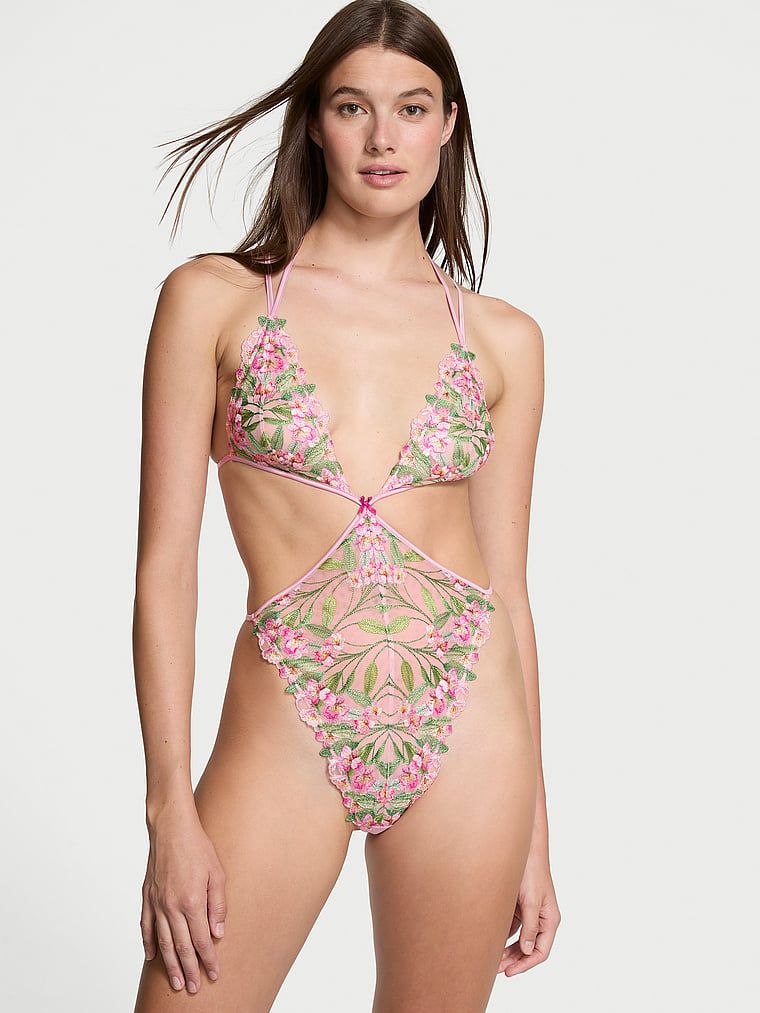 Very Sexy Body Lily Embroidery