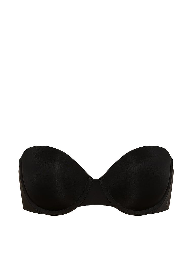 Biustonosz push-up bez ramiączek Uplift Strapless. Produkt ma kolor czarny i pochodzi z kolekcji Invisible by Victoria?s Secret. 