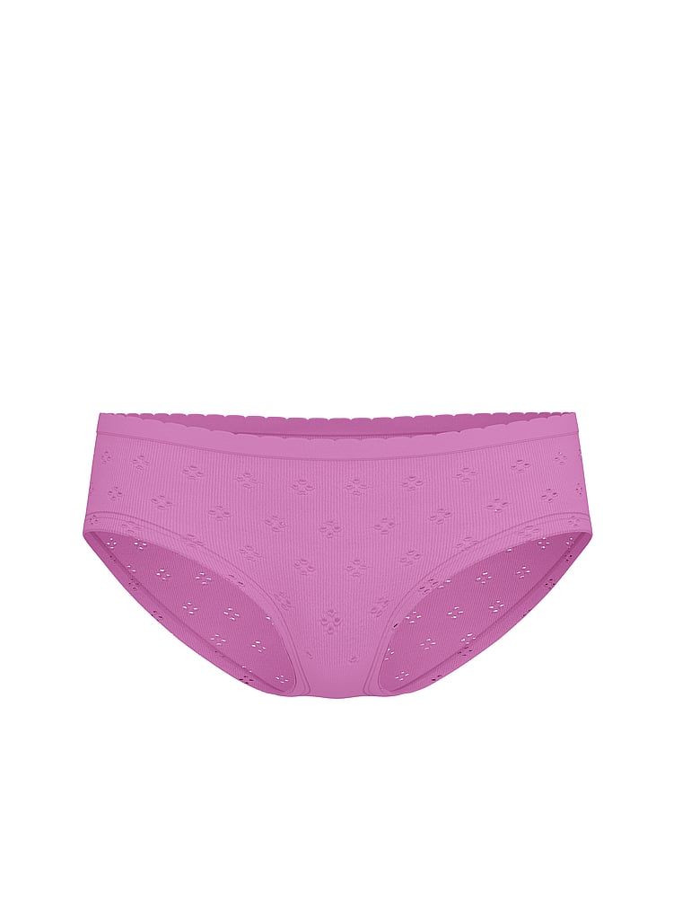 Majtki Seamless Eyelet Hiphugger. Produkt ma kolor purpurowy i pochodzi z kolekcji Seamless. 