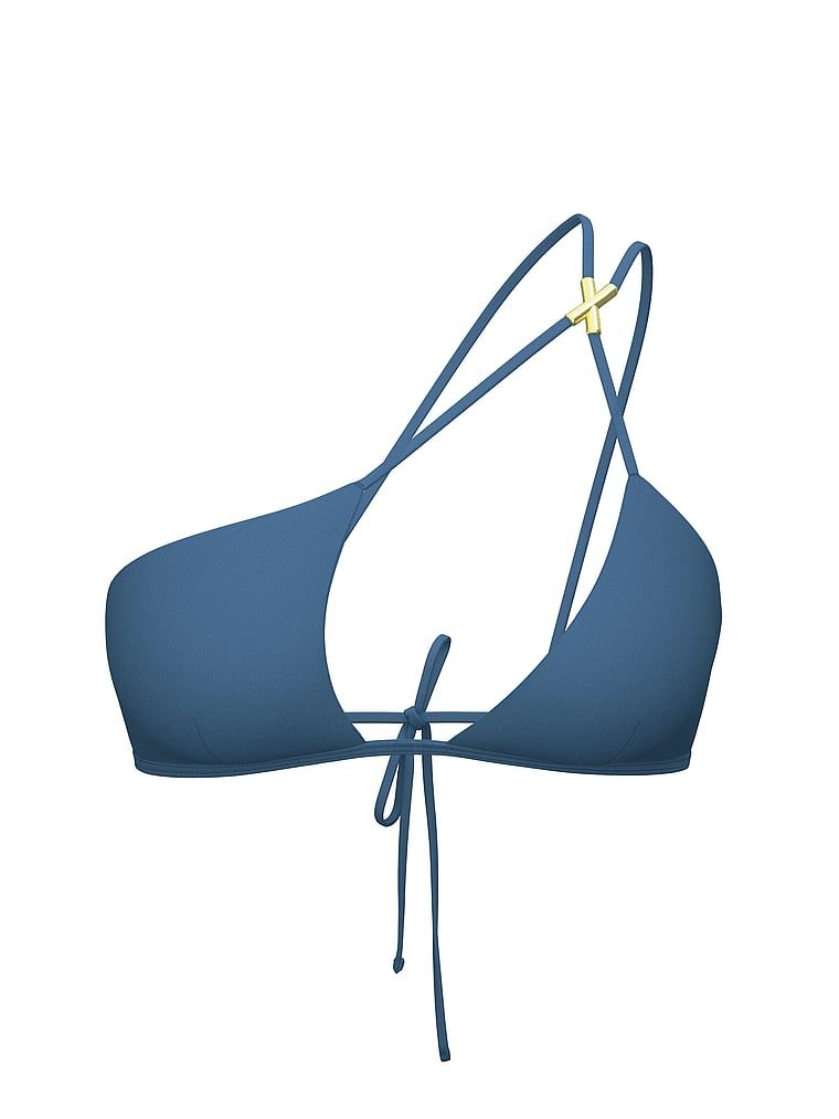 Góra od bikini z paseczkami Archives Sexy Straps Multiway. Produkt ma kolor niebieski i pochodzi z kolekcji Victoria's Secret Swim. 
