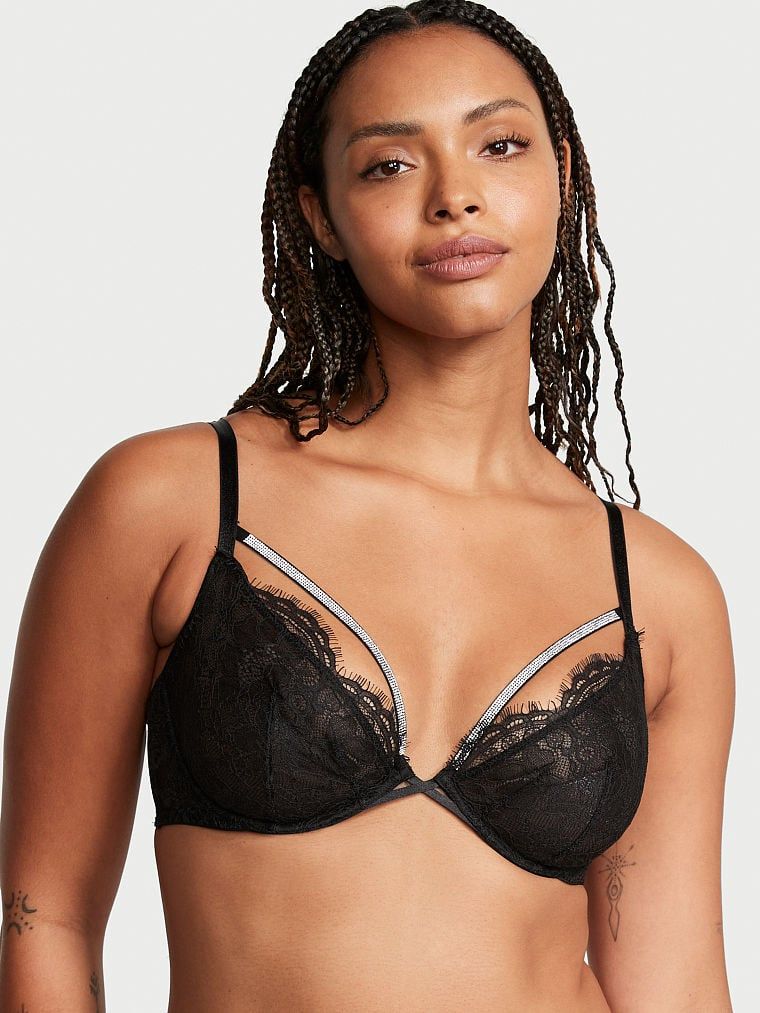 Very Sexy Biustonosz nieusztywniany Shine Strappy Lace Demi