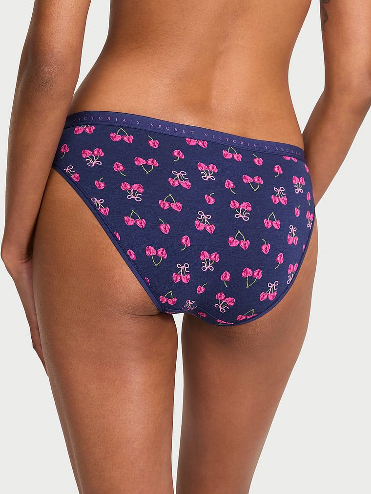 Majtki bawełniane Bikini. Produkt jest wzorzysty i pochodzi z kolekcji Victoria's Secret. 