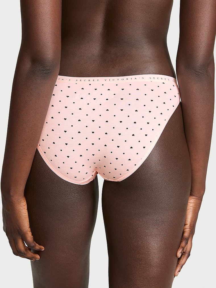 Majtki bawełniane Bikini. Produkt jest wzorzysty i pochodzi z kolekcji Victoria's Secret. 