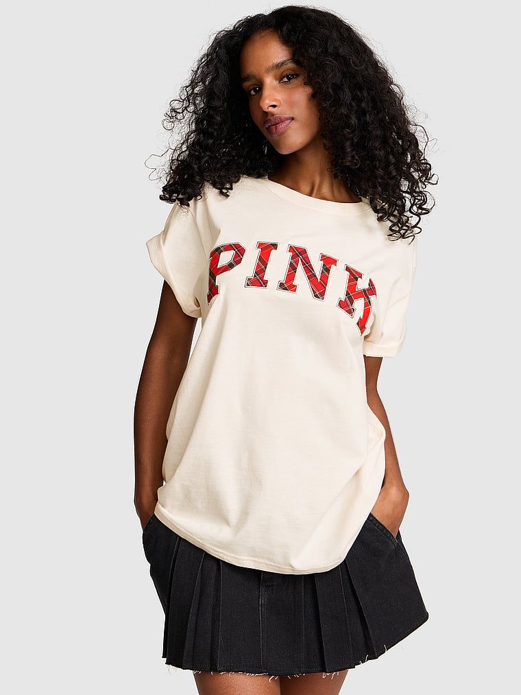 PINK Koszulka Campus Cotton z krótkim rękawem