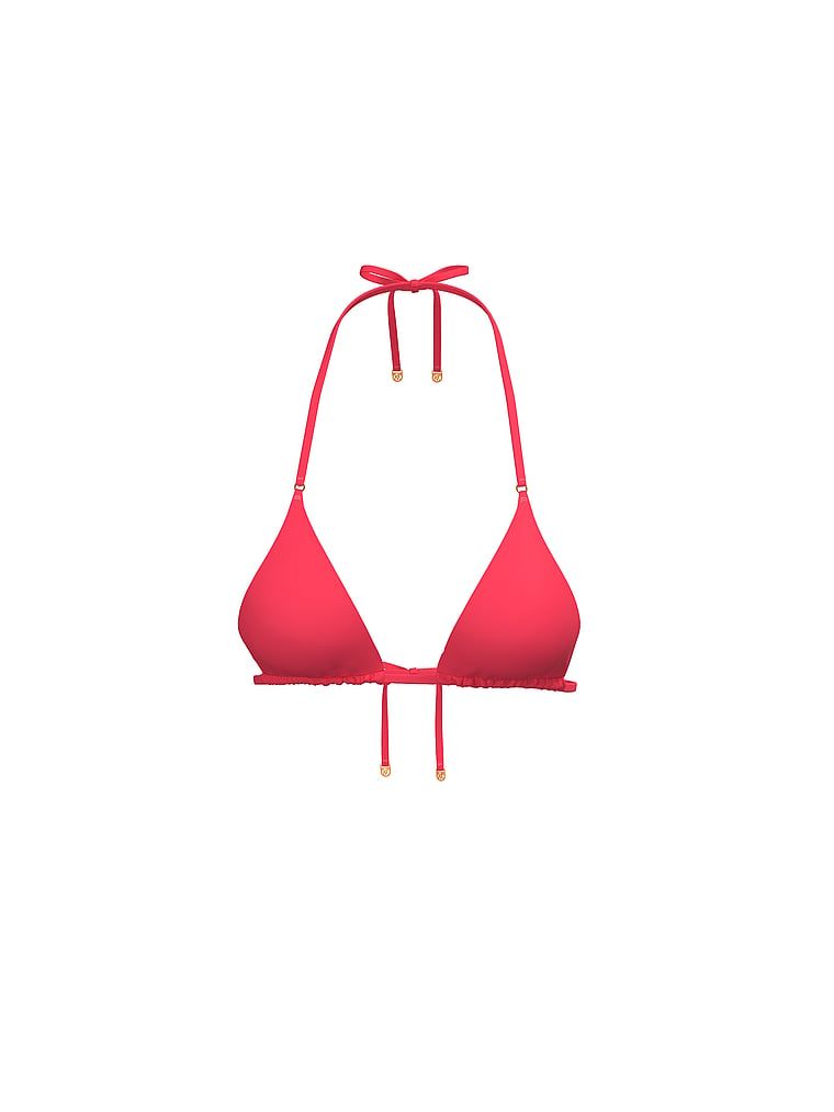 Góra od bikini Essential Triangle. Produkt ma kolor różowy i pochodzi z kolekcji Victoria's Secret Swim. 