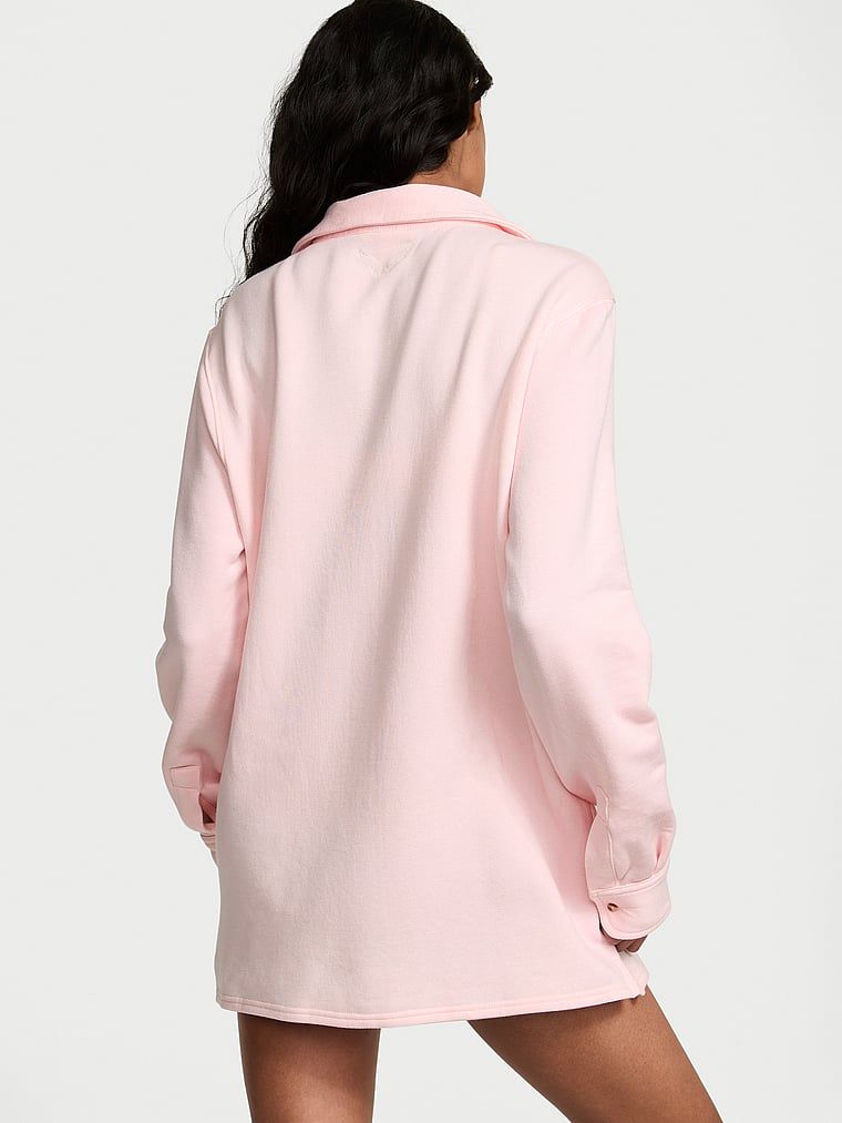 Koszula z modalu Brushed Shirt. Produkt ma kolor różowy i pochodzi z kolekcji Victoria's Secret. 