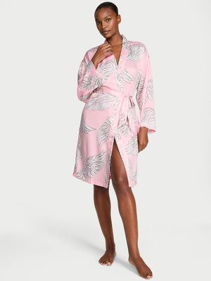 Victoria's Secret Szlafrok satynowy Midi Signature
