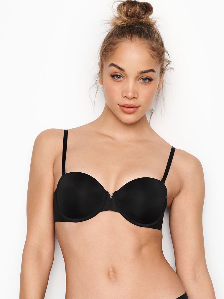 Victoria's Secret Bare Biustonosz push-up bez ramiączek Sexy Illusions Uplift Strapless