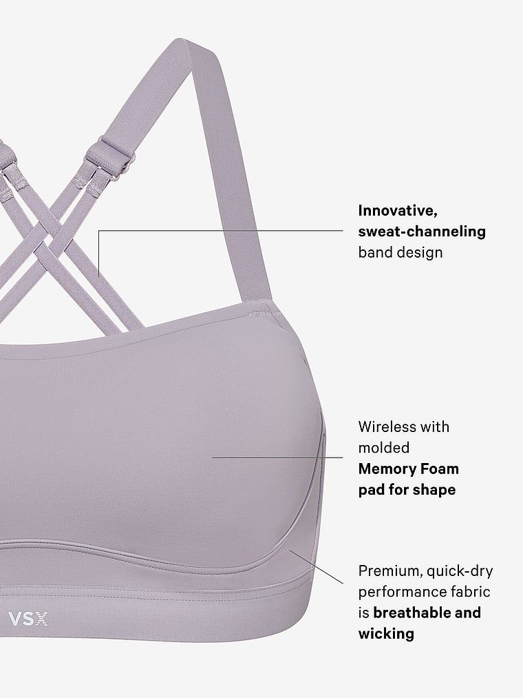 Biustonosz sportowy VSX Angel Elevate. Produkt jest wzorzysty i pochodzi z kolekcji VSX. 