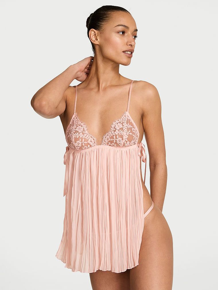 Dream Angels Halka i stringi Pleated Babydoll