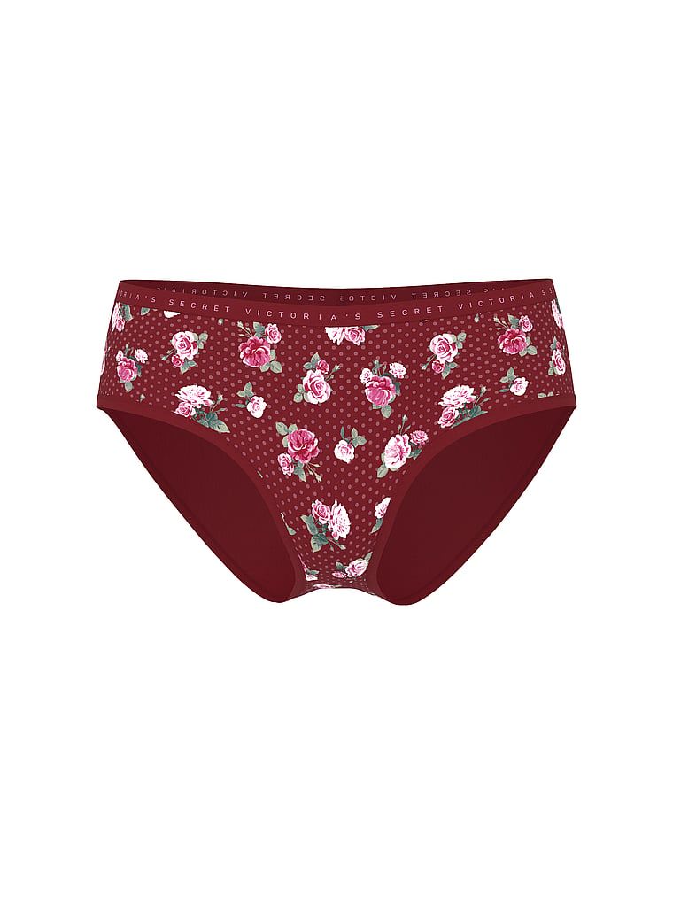 Majtki bawełniane Hiphugger. Produkt ma kolor kwiatowy i pochodzi z kolekcji Body by Victoria. 