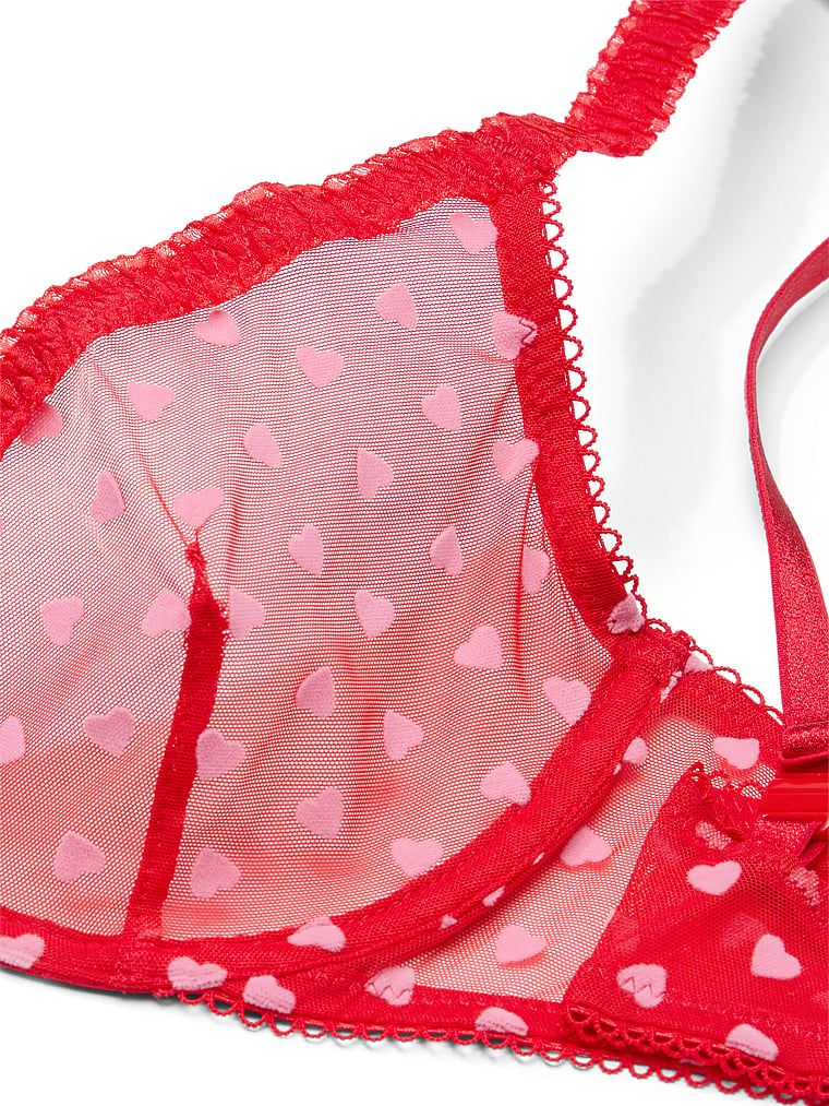 Victoria's Secret Biustonosz nieusztywniany Tease Hearts Demi