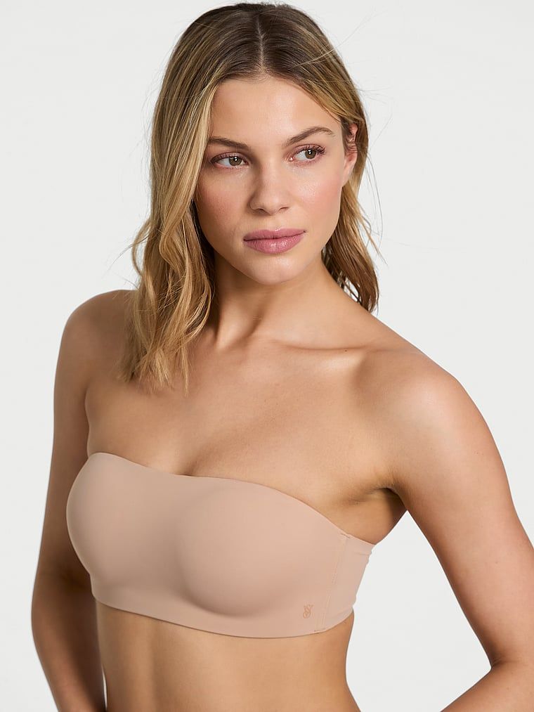 Victoria's Secret Bare Biustonosz push-up bez ramiączek i bez fiszbin Perfect Comfort Strapless