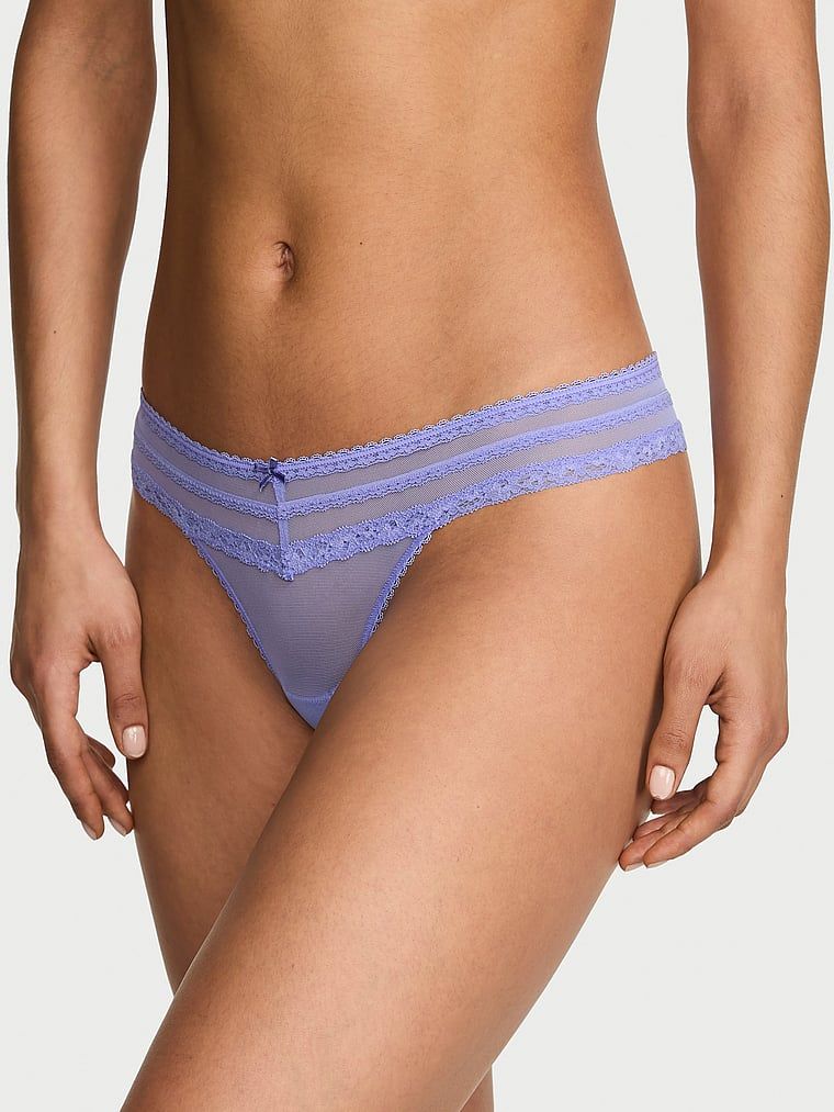 Dream Angels Stringi z siateczki Lace-Trim
