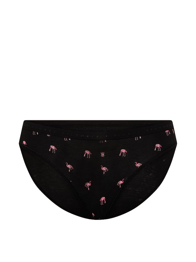 Majtki bawełniane Bikini. Produkt jest wzorzysty i pochodzi z kolekcji Victoria's Secret. 