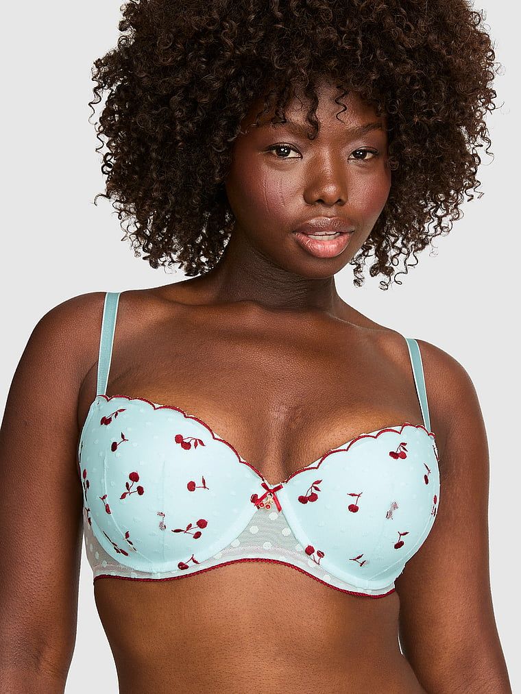 PINK Biustonosz balkonetka Push-Up PINK Wink