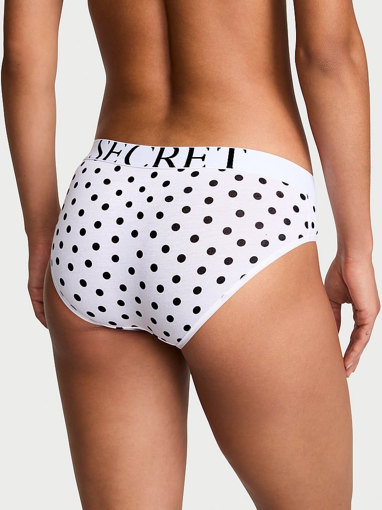 Majtki bawełniane Exploded Logo Hiphugger. Produkt jest wzorzysty i pochodzi z kolekcji Cotton. 