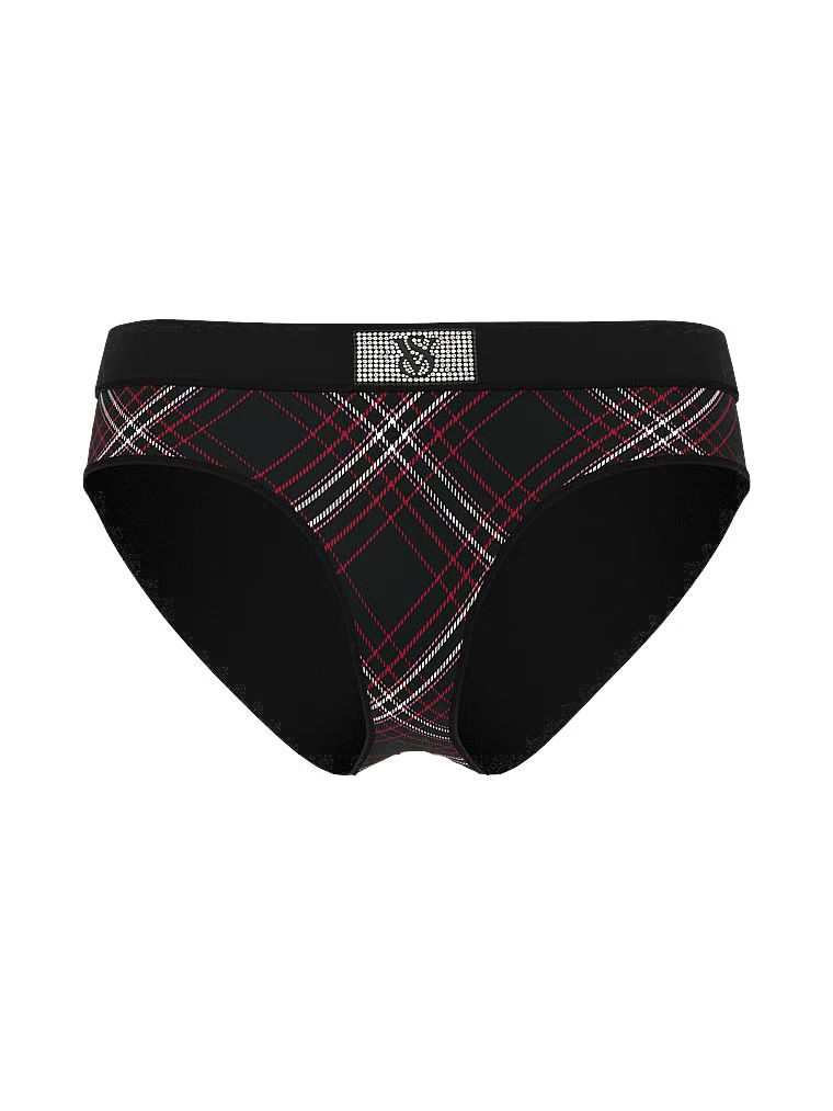Majtki bawełniane z logo Shine Patch Velvet Hiphugger. Produkt jest wzorzysty i pochodzi z kolekcji Cotton. 