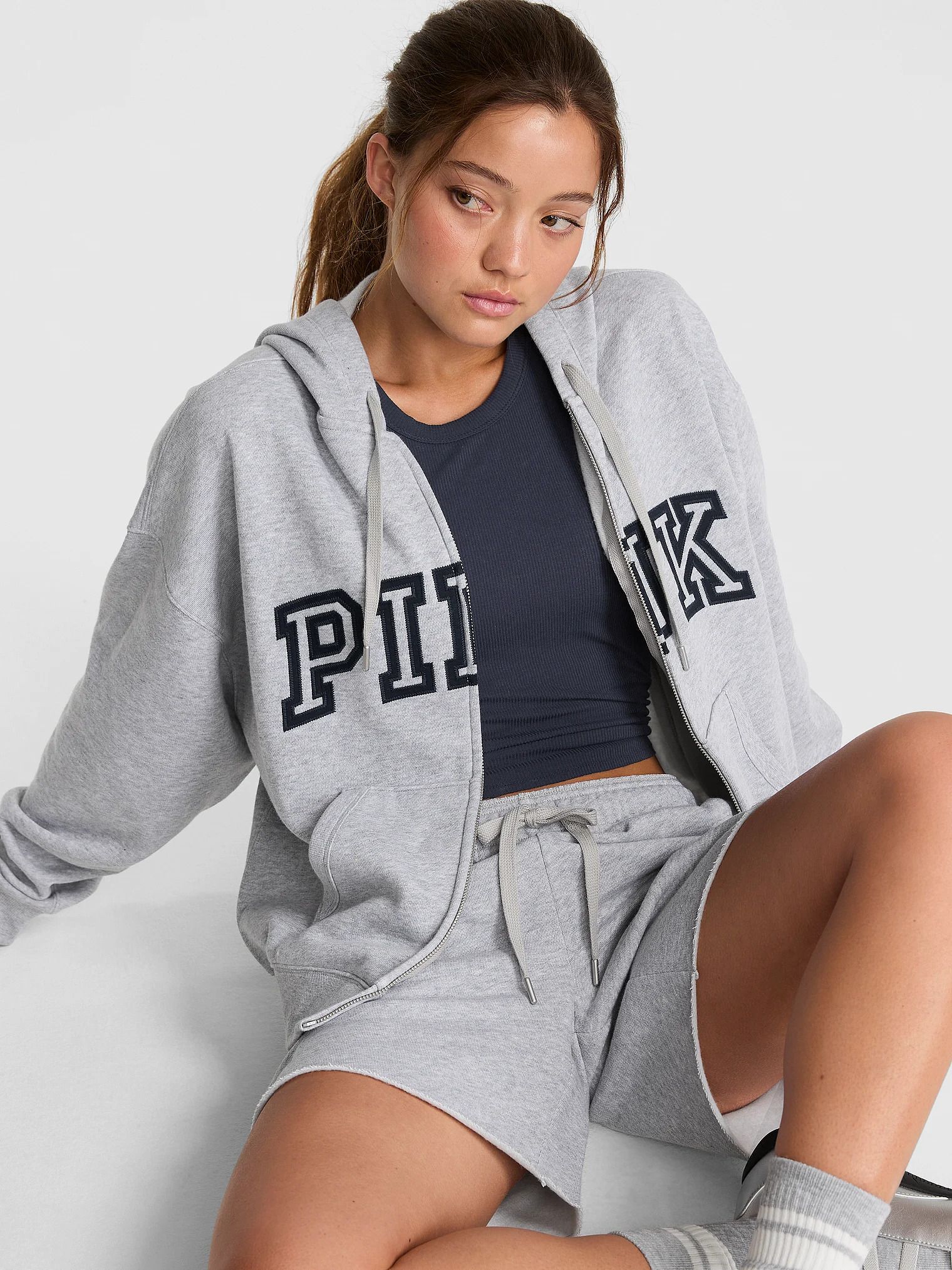 Rozpinana bluza z kapturem Campus Fleece