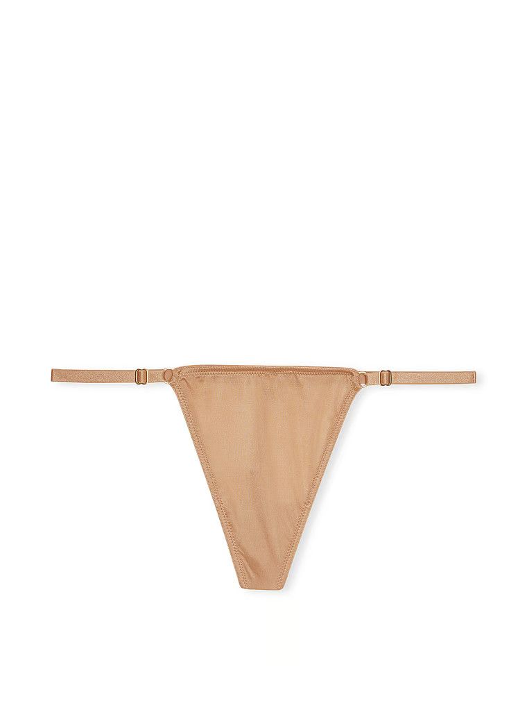 Stringi z regulowanymi paseczkami Hardware. Produkt ma kolor beżowy i pochodzi z kolekcji Very Sexy. 