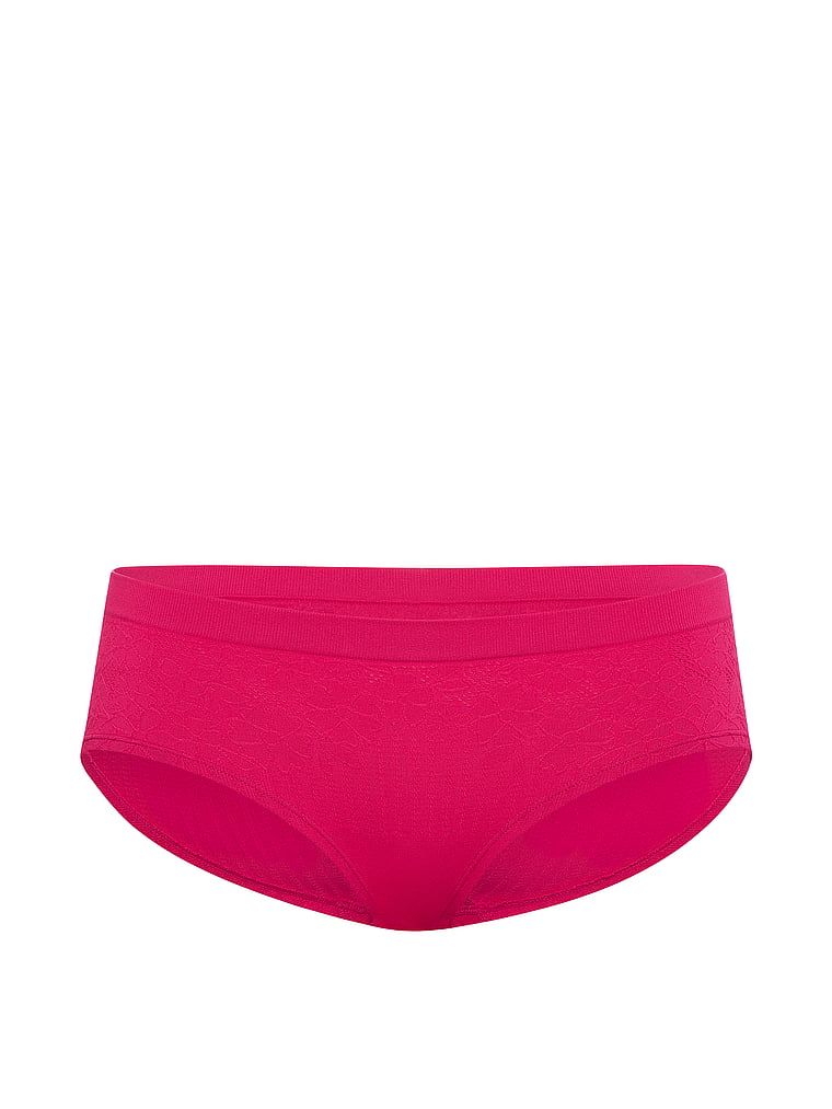 Majtki Floral Rib Hiphugger. Produkt ma kolor różowy i pochodzi z kolekcji Seamless. 