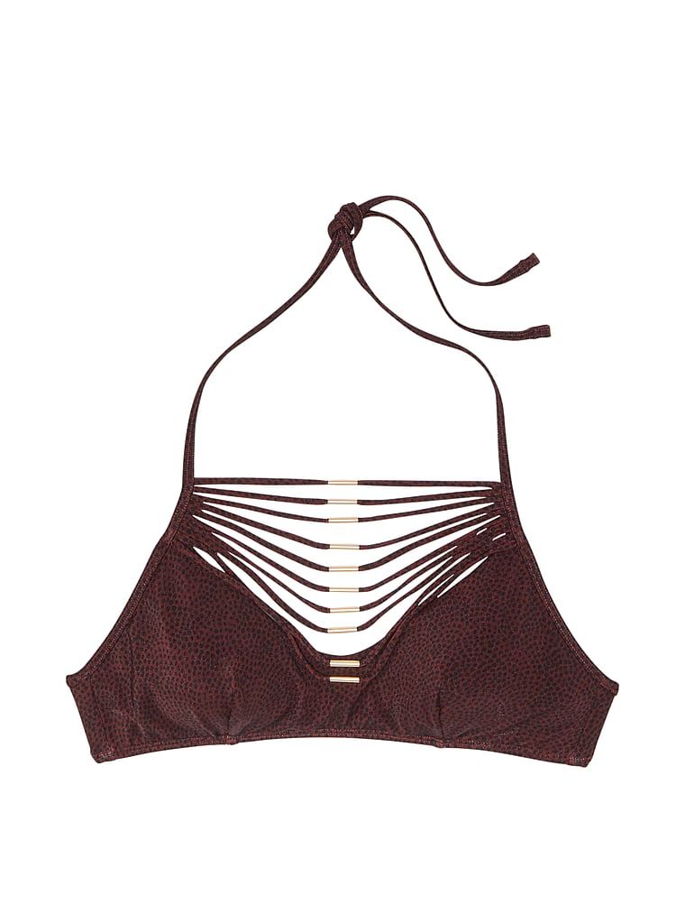 Góra od bikini VS Archives Strappy. Produkt jest wzorzysty i pochodzi z kolekcji Victoria's Secret Swim. 